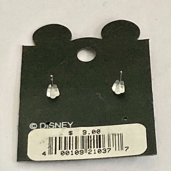 Vintage Disney Mickey Minnie Mouse Earrings Ears Bow Dots Icon White Disneyana - Picture 8 of 9